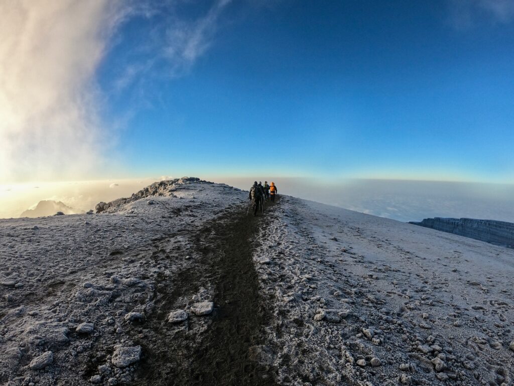 Trekkers on Kilimanjaro